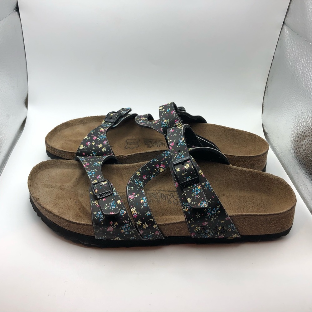 Birkenstock Birkis floral strappy sandals womens size 9